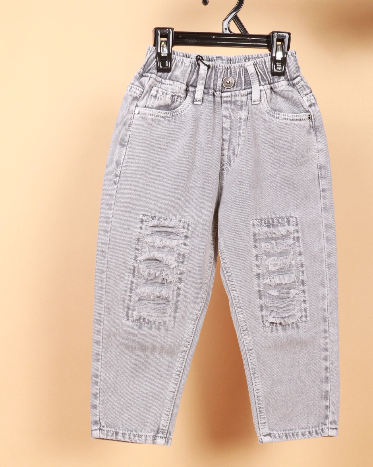 Boys Baggy Jeans Patched With Color