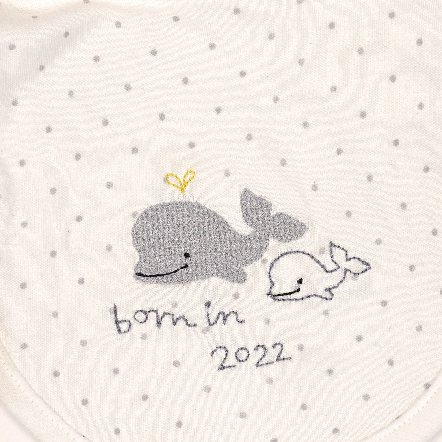 Embroidered design baby bibs