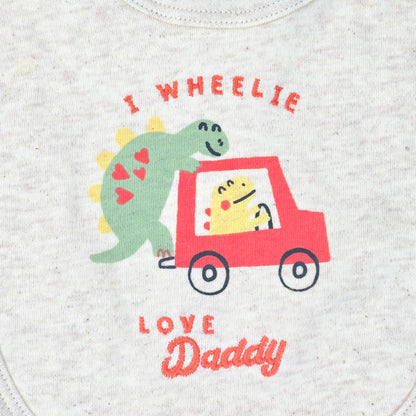 I Wheelie Love Daddy Bibs
