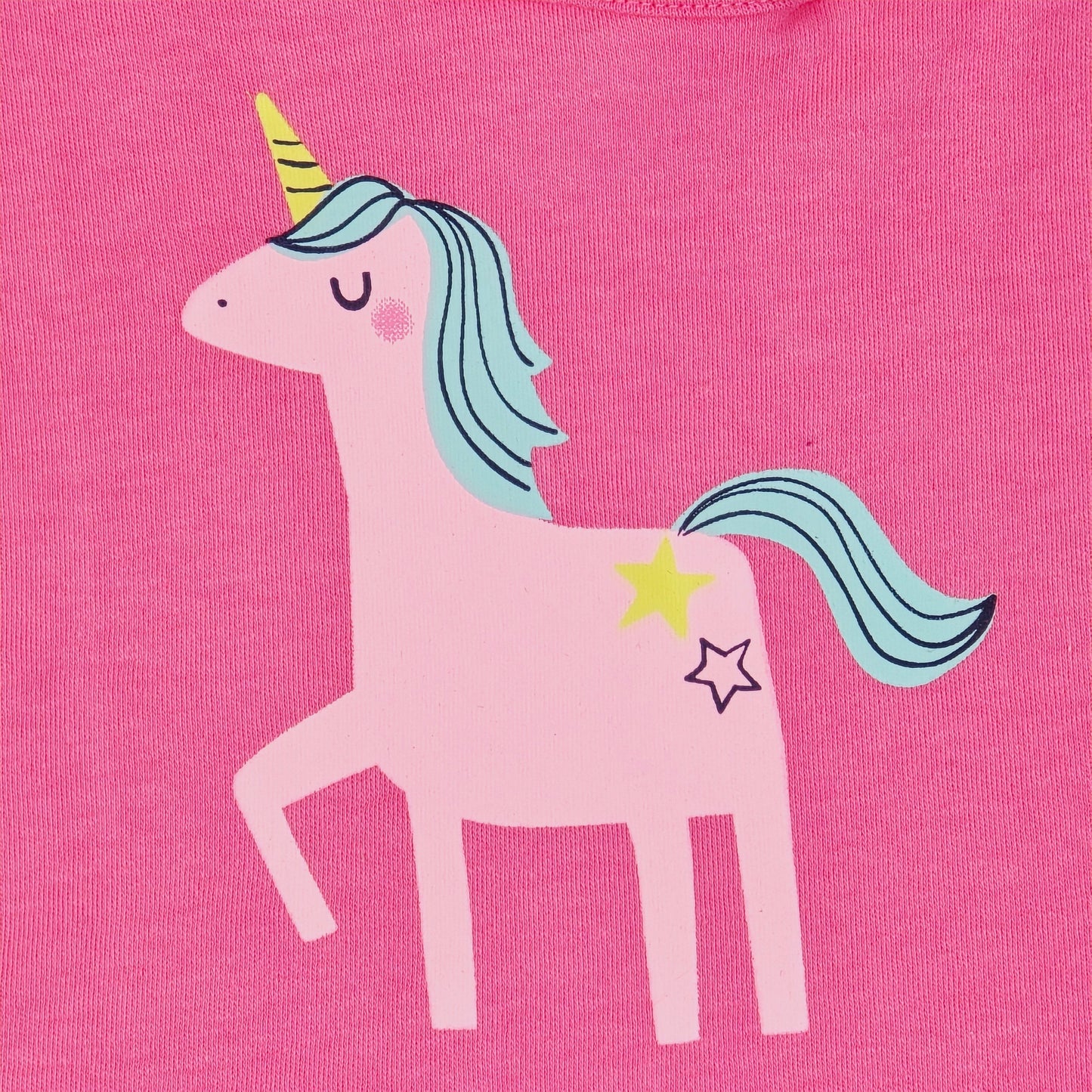 Baby Bib With A Unicorn Print