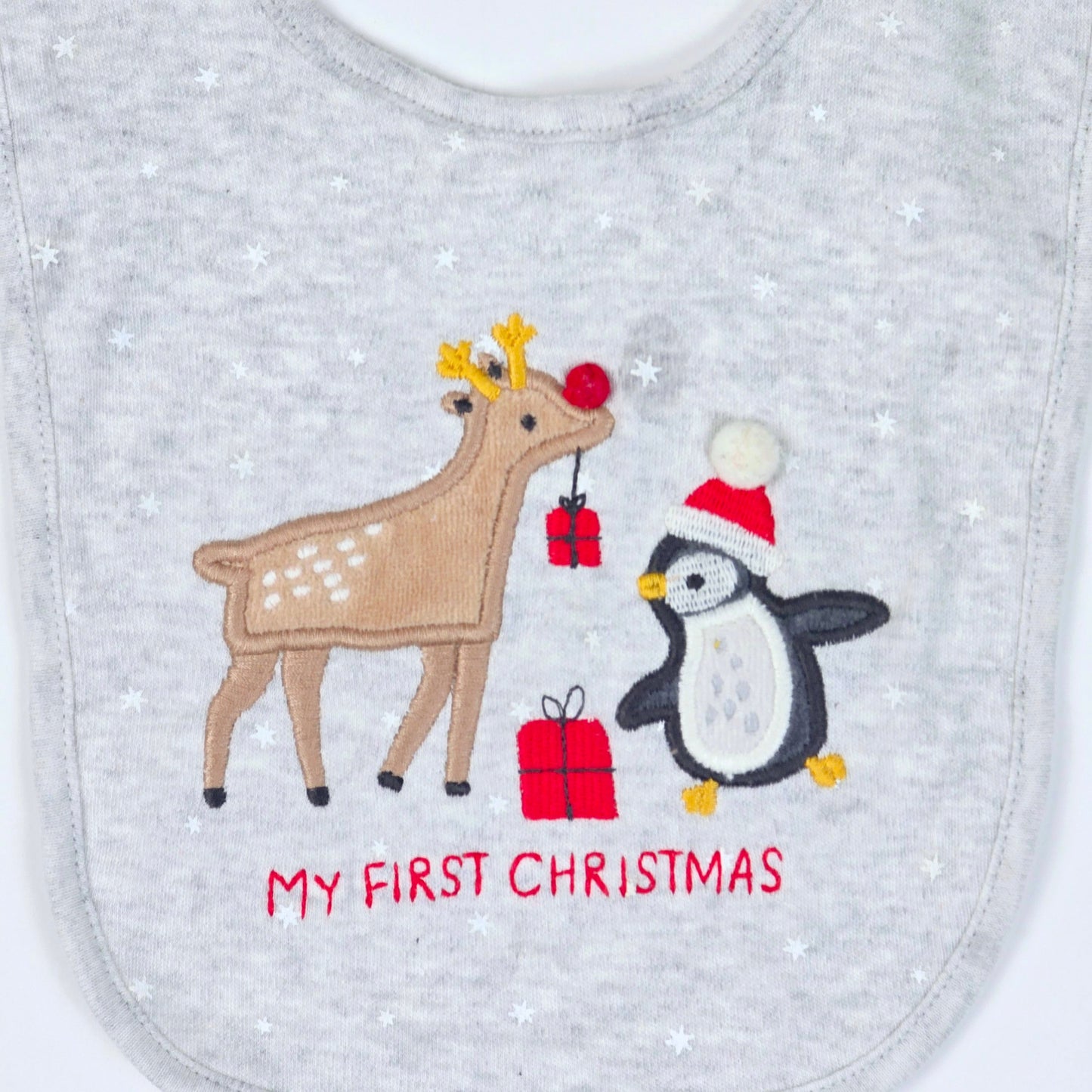 My First Christmas Themed Baby Bib