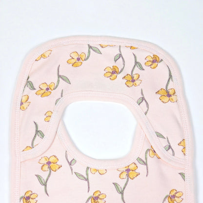 Baby Bib With A Floral Pattern