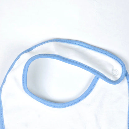 Blue Border With Dolphine Baby Bibs