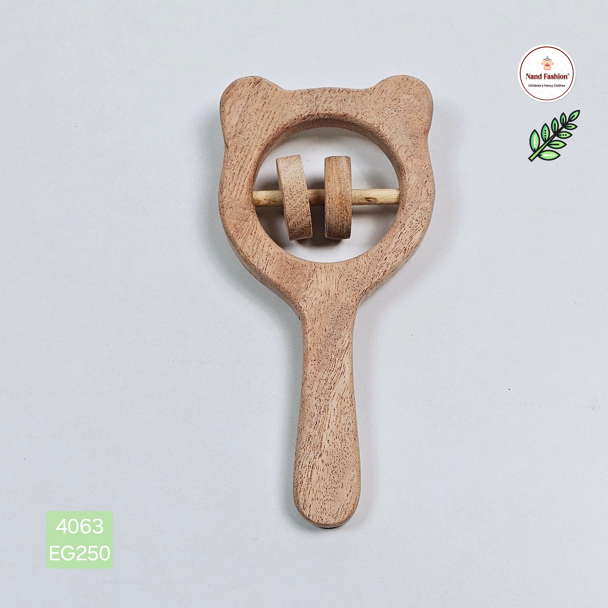 Wooden Baby Teether - Shape 1 - Image 5