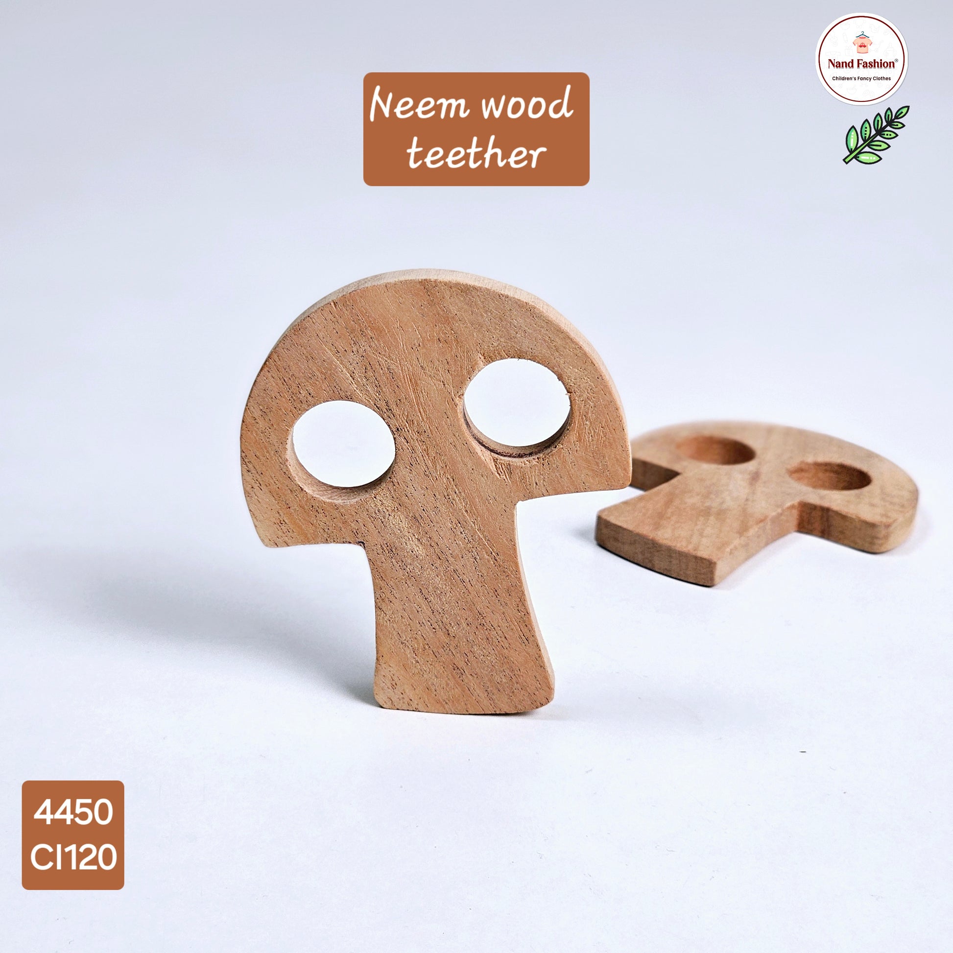 Wooden Baby Teether - Shape 4 - Image 4