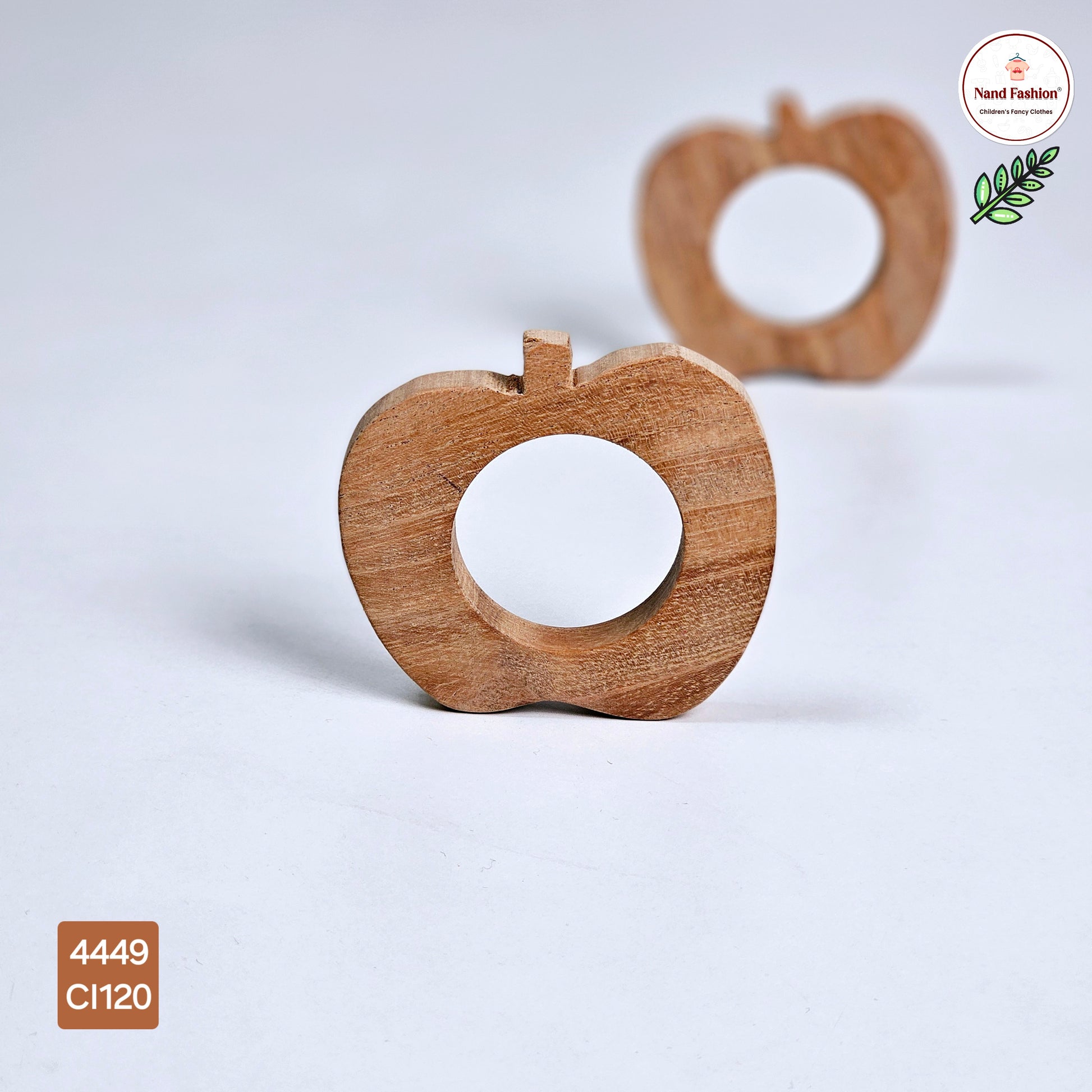 Wooden Baby Teether - Shape 7 - Image 4